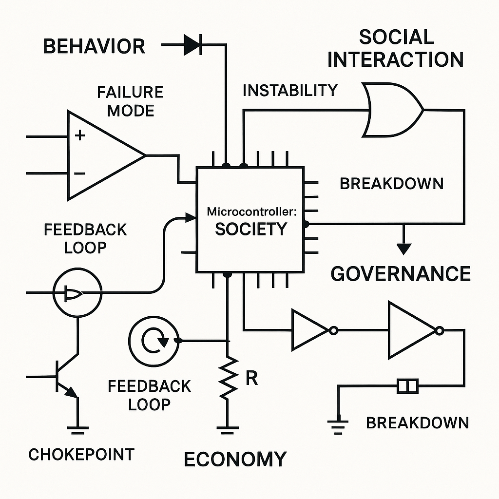 Signals and Circuits of Human Behavior, Society, Economics and&nbsp;Governance